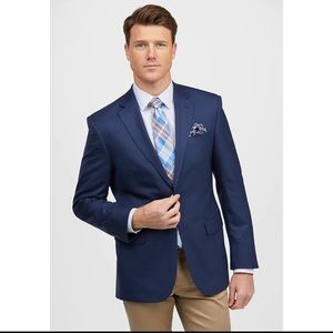 Joseph A. Banks slim fit navy blue coat